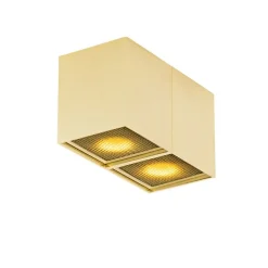 Design spot goud 2-lichts - Qubo Honey