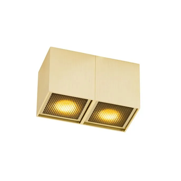 Design spot goud 2-lichts - Qubo Honey