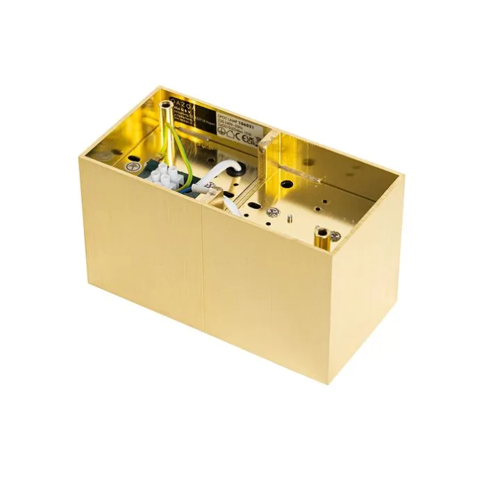 Design spot goud 2-lichts - Qubo Honey