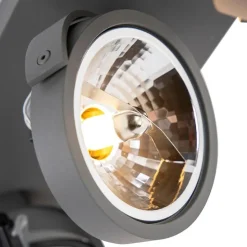 Design spot grijs verstelbaar 3-lichts - Go