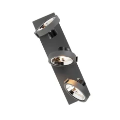 Design spot grijs verstelbaar 3-lichts - Go