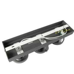 Design spot grijs verstelbaar 3-lichts - Go