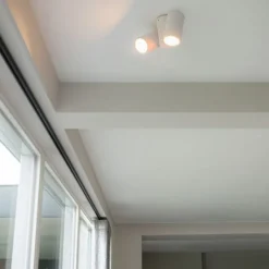 Design spot wit 2-lichts verstelbaar - Michael