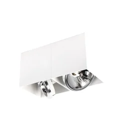 Design spot wit rechthoekig 2-lichts - Box