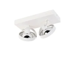 Design spot wit verstelbaar 2-lichts - Go