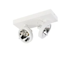 Design spot wit verstelbaar 2-lichts - Go