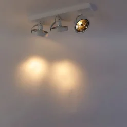 Design spot wit verstelbaar 3-lichts - Go
