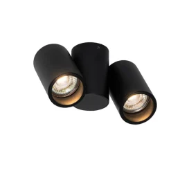 Design spot zwart 2-lichts verstelbaar - Michael