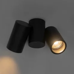 Design spot zwart 2-lichts verstelbaar - Michael