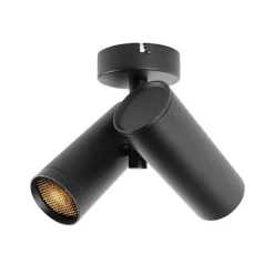 Design spot zwart 2-lichts - Scopio Honey