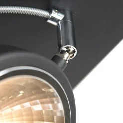 Design spot zwart 4-lichts verstelbaar - Nox