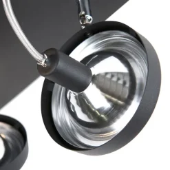 Design spot zwart 4-lichts verstelbaar - Nox