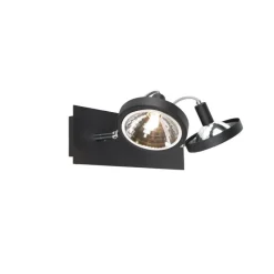 Design spot zwart 2-lichts verstelbaar - Nox