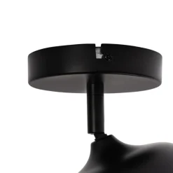 Design spot zwart met goud en smoke glas - Kyan