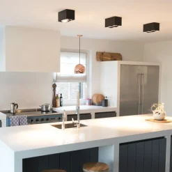 Design spot zwart rechthoekig 2-lichts - Box