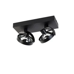 Design spot zwart verstelbaar 2-lichts - Go