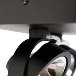 Design spot zwart verstelbaar 2-lichts - Go