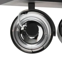 Design spot zwart verstelbaar 2-lichts - Go