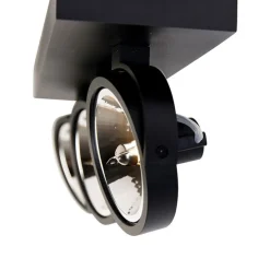 Design spot zwart verstelbaar 3-lichts - Go