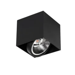Design spot zwart vierkant AR111 - Box