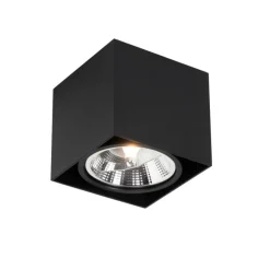 Design spot zwart vierkant AR111 - Box