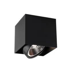 Design spot zwart vierkant AR111 - Box