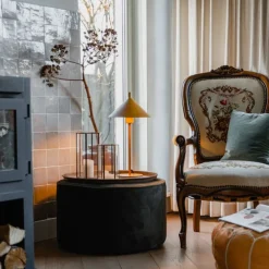 Design tafellamp geel - Triangolo