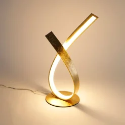 Design tafellamp goud 38,5 cm incl. LED en dimmer - Belinda