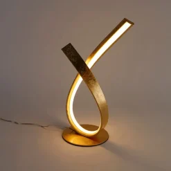 Design tafellamp goud 38,5 cm incl. LED en dimmer - Belinda