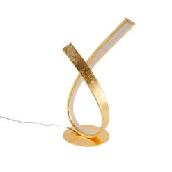 Design tafellamp goud 38,5 cm incl. LED en dimmer - Belinda