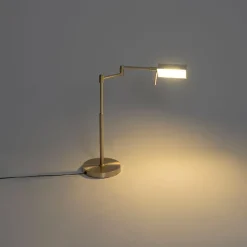 Design tafellamp goud incl. LED met touch dimmer - Notia