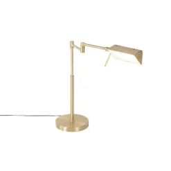 Design tafellamp goud incl. LED met touch dimmer - Notia