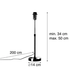 Design tafellamp goud verstelbaar - Parte
