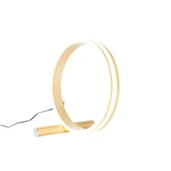 Design tafellamp messing incl. LED 3-staps dimbaar - Navara