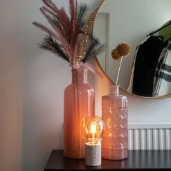 Design tafellamp roze graniet - Baranda