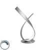 Design tafellamp staal incl. LED en dimmer - Belinda