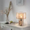 Design tafellamp van amber glas - Andro