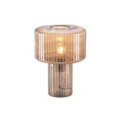 Design tafellamp van amber glas - Andro