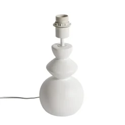Design tafellamp wit keramiek 15 cm zonder kap - Alisia