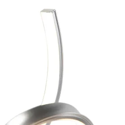 Design tafellamp zilver incl. LED en dimmer - Krisscross