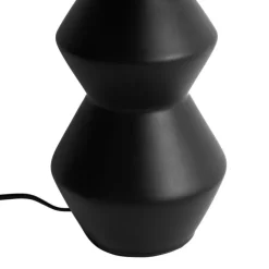 Design tafellamp zwart 16 cm velours kap groen met goud 35 cm - Alisia