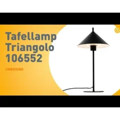 Design tafellamp zwart - Triangolo