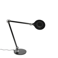 Design tafellamp zwart incl. LED met touch en inductielader - Don