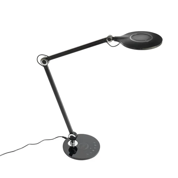 Design tafellamp zwart incl. LED met touch en inductielader - Don