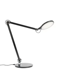 Design tafellamp zwart incl. LED met touch en inductielader - Don