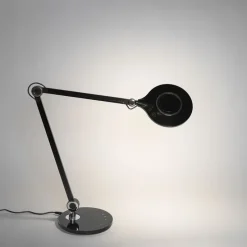 Design tafellamp zwart incl. LED met touch en inductielader - Don