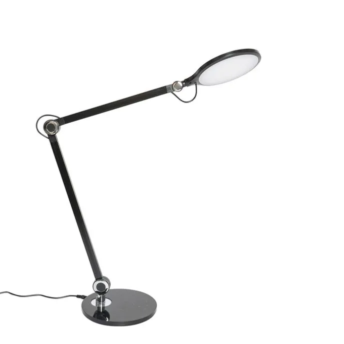 Design tafellamp zwart incl. LED met touch en inductielader - Don