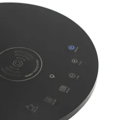 Design tafellamp zwart incl. LED met touch en inductielader - Don