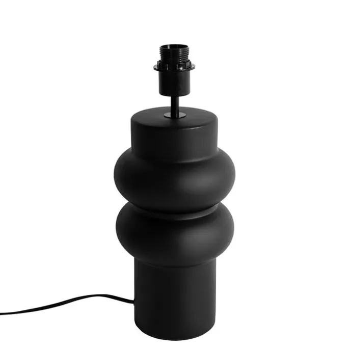 Design tafellamp zwart keramiek 17 cm zonder kap - Alisia