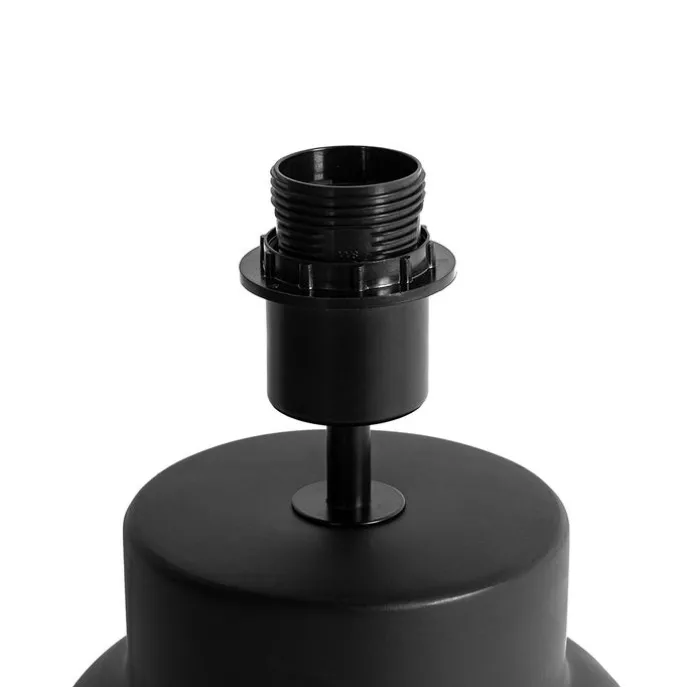 Design tafellamp zwart keramiek 17 cm zonder kap - Alisia